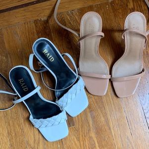Ankle straps heels *2 pair